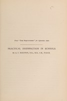 view Practical disinfection in schools / by A.C. Houston.