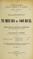 view Diagnostic des tumeurs du sourcil ... / par Jean-Joseph-Albert Plantier.