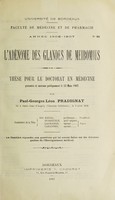 view L'adénome des glandes de Meibomius ... / par Paul-Georges-Léon Pradignat.