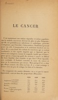 view Le cancer / Étienne Burnet.