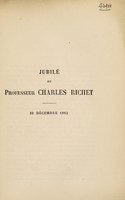 view Jubilé du professeur Charles Richet, 22 Décembre 1912.