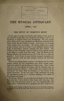 view The study of primitive music / [Charles S. Myers].