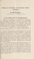 view Studien zur Geschichte der deutschen Gehirnpathologie / von Max Neuburger.