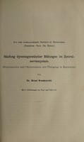 view Häufung dysontogenetischer Bildungen im Zentralnervensystem : (Diplomyelie und Cholesteatom mir Übergang in Karzinom) / vorgelegt von Ernst Rossknecht.