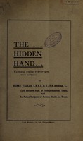 view The hidden hand : a contribution to the history of finger prints / [Henry Faulds].