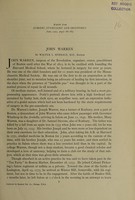 view John Warren / [Walter L. Burrage].