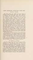 view Some problems connected with the Dick test / by R,A, O'Brien and C.C. Okell.