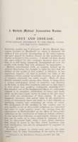 view On diet and disease : with special reference to the teeth, lunghs, and pre-natal feeding [delivered to the Mid-Cheshire Division, November 12th, 1925] / [Edward Mellanby].