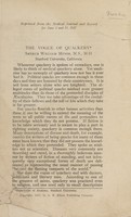 view The vogue of quackery / Arthur William Meyer.