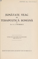 view Jumătate veac de terapeutică română / [G.Z. Petrescu].