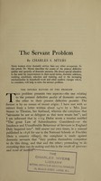 view The servant problem / by Charles S. Myers.