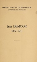 view Jean Demoor, 1867-1941 / [Pierre Rijlant].