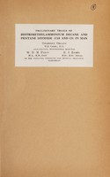 view Preliminary trials of bistrimethylammonium decane and pentane diiodide (C10 and C5) in man / Geoffrey Organce, W.D.M. Paton, E.J. Zaimis.