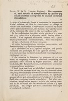 view The responses of, and release of acetylcholine by guinea pig small intestine in response to coaxial electrical stimulation / Paton, W.D.M.