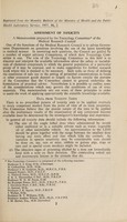 view Assessment of toxicity : a memorandum prepared by the Toxiciology Committee of the Medical Research Council ; [written by J.M. Barnes and W.D.M. Paton].