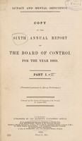 view Annual report of the Board of Control : 6th, 1919.