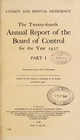 view Annual report of the Board of Control : 24th, 1937.