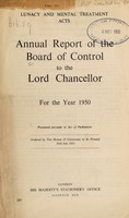 view Annual report of the Board of Control to the Lord Chancellor : 1950.