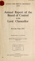 view Annual report of the Board of Control to the Lord Chancellor : 1957.