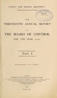 view Annual report of the General Board of Control for Scotland : 1926.