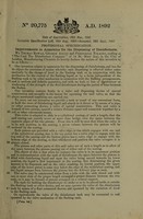 view Improvements in apparatus for the dispensing of disinfectants / [Thomas Rowan].