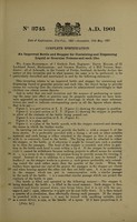 view An improved bottle and stopper for containing and dispensing liquid or granular poisons and such like / [James Bannerman].