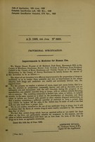 view Improvements in medicine for human use / [Henry Grant Noakes].