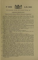 view Improvements relating to elecro-therapeutic apparatus / [Albert Williamson Courtney].