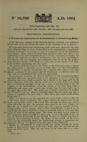 view A process and apparatus for the gasification of disinfecting media / [Dr. Benjamin Sieber].