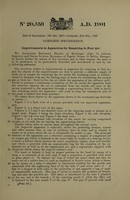 view Improvements in apparatus for respiring in foul air / [Alexander Bernhard Dräger].