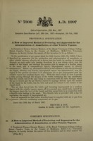 view A new or improved method of producing, and apparatus for the administration of,anaesthetics, and other volatile vapours / [Frederick Thomas George Hobday].