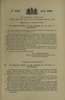 view An improved method and apparatus for the cure of consumption / [Clemens Dörr].