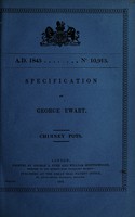 view Specification of George Ewart : chimney pots.