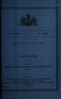 view Specification of John Fisher : smoke conductor for chimneys.