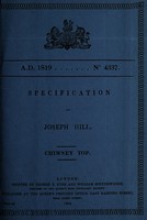 view Specification of Joseph Hill : chimney top.