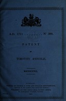 view Patent of Timothy Byfield : medicine.