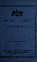 view Specification of Jeremiah Taylor : medicinal draught.