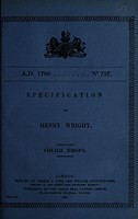 view Specification of Henry Wright : cough drops.