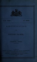 view Specification of William Palmer : coating pills.