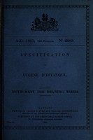 view Specification of Eugène D'Estanque : instrument for drawing teeth.