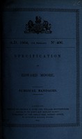 view Specification of Edward Moore : surgical bandages.