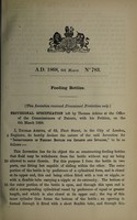 view Specification of Thomas Atkins : feeding bottles.