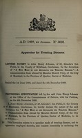 view Specification of John Henry Johnson : apparatus for treating diseases.