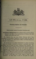 view Specification of Edmund Pace and James Henry Howard : forming splints into bundles.