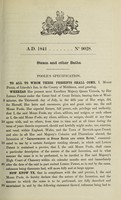 view Specification of Moses Poole : steam and other baths.