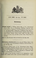 view Specification of William Robert Lake : embalming.