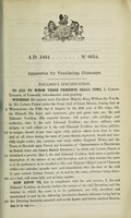 view Specification of Edmund Youldon : apparatus for ventilating chimneys.