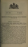 view Specification of William Jeffries : apparatus for sweeping chimneys, for the prevention of smoke, &c.