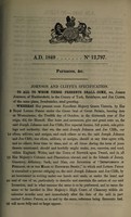 view Specification of Joseph Johnson and Joe Cliffe : furnaces.