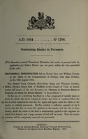 view Specification of Robert Carr and William Crossby : consuming smoke in furnaces.